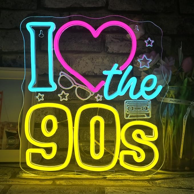 I Love The 90s Neon Sign