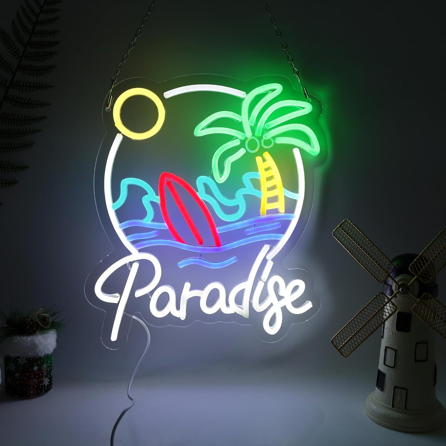 Paradise Beach Neon Sign