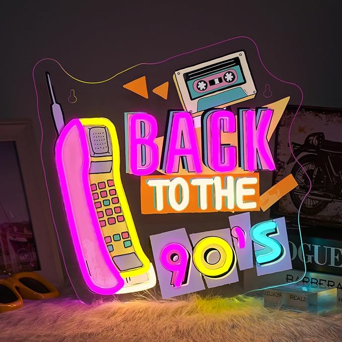 Back To The 90's Neon Sign