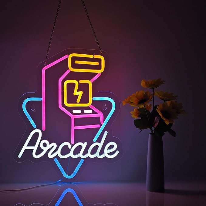 Arcade 90's Neon Sign