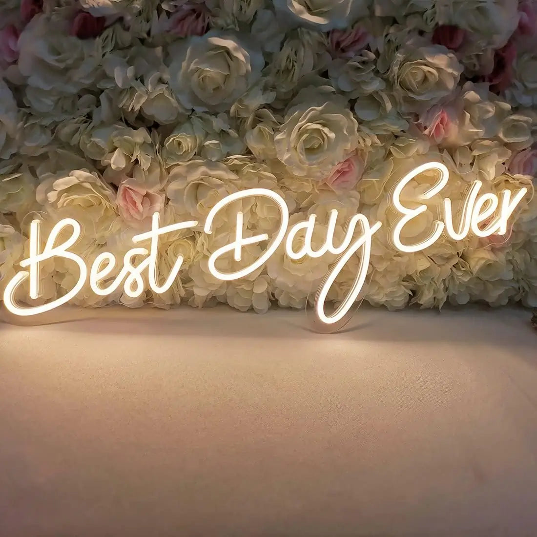 Best Day Ever Wedding Neon Sign