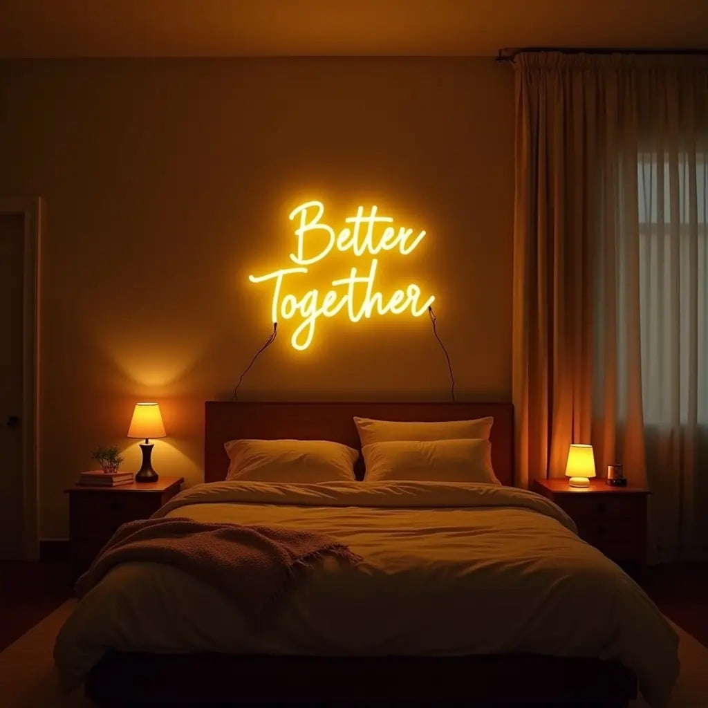 Better Together Bedroom Neon Sign