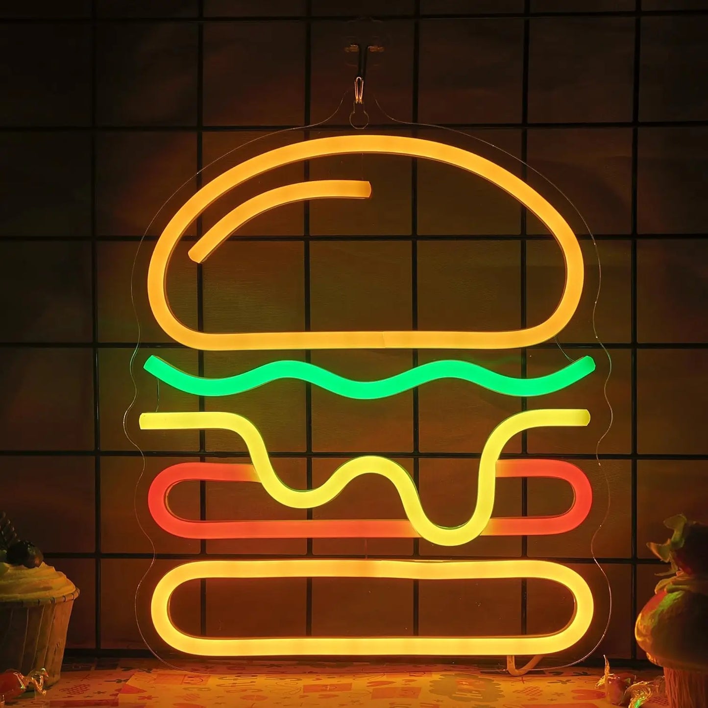 Burger Shop Neon Sign