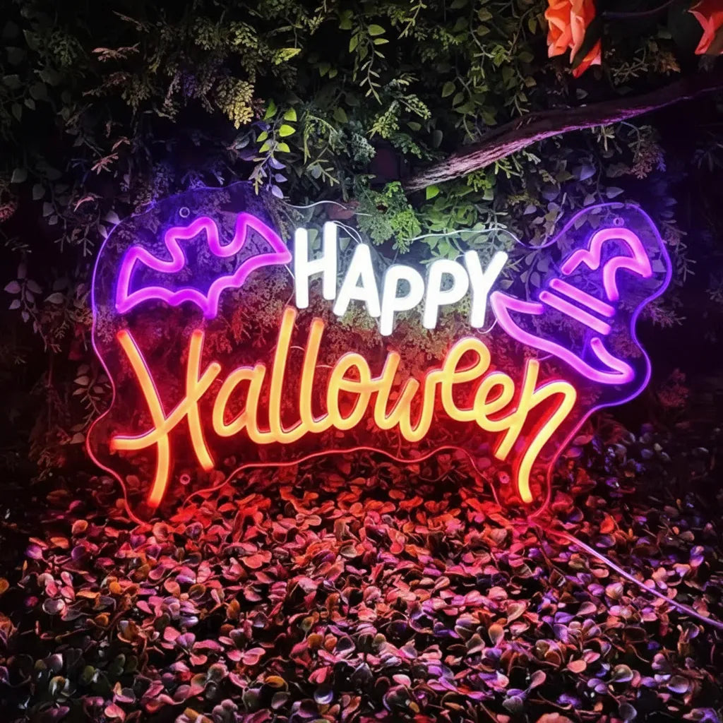 Halloween Celebration Neon Sign