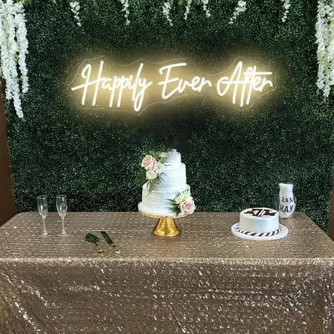 Happily Ever After Wedding Neon Sign