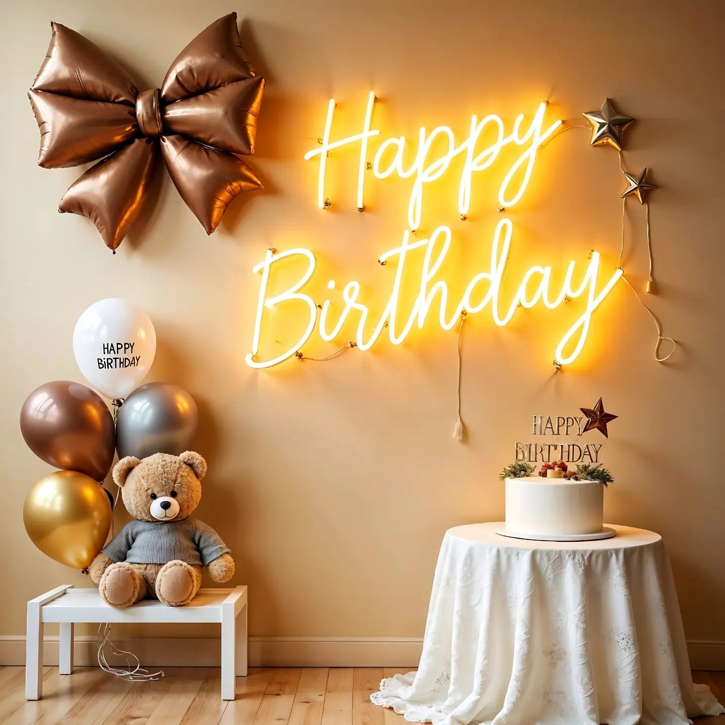 Happy Birthday Neon Sign