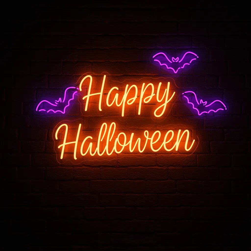 Happy Halloween Neon LED Sign