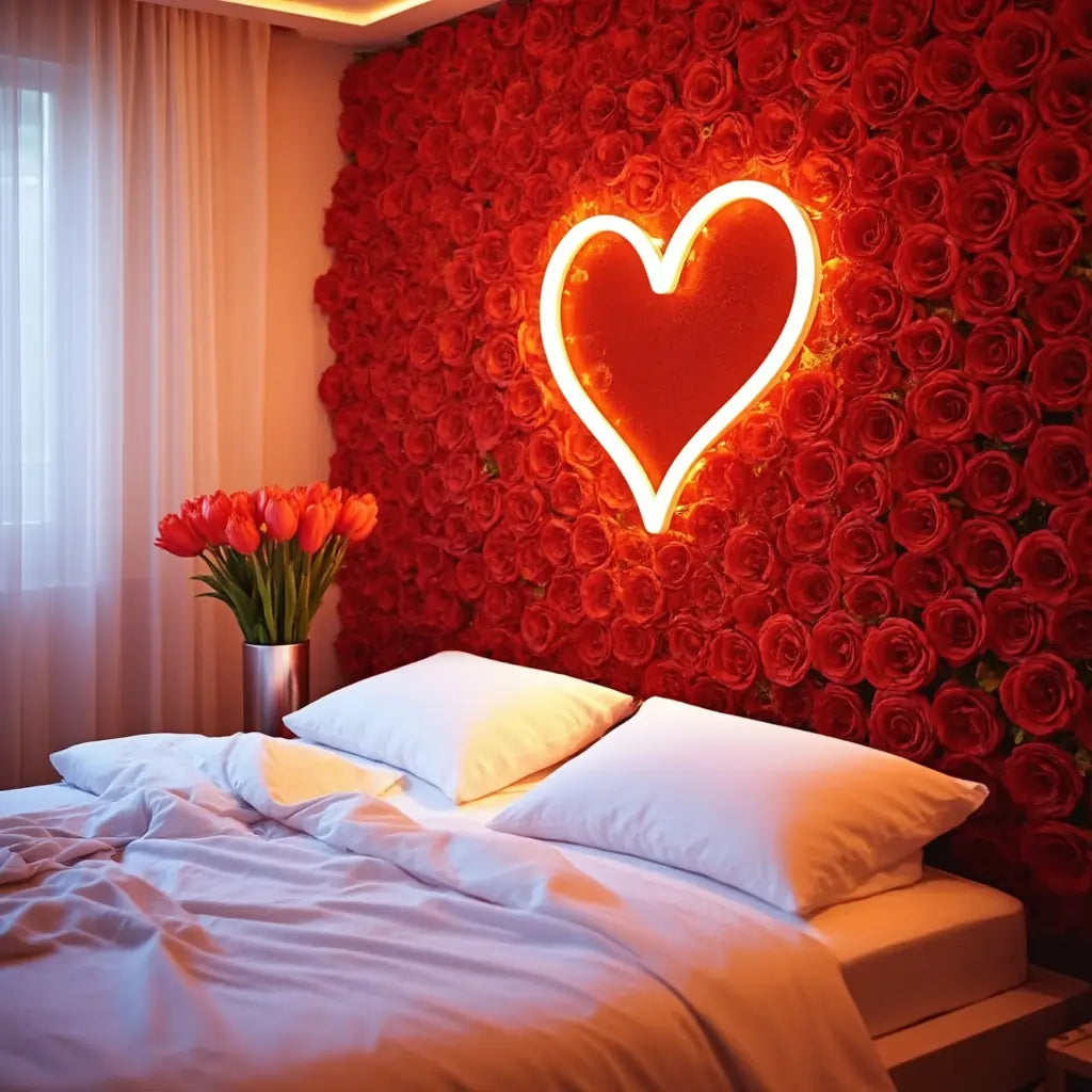 Heart Bedroom Neon Sign
