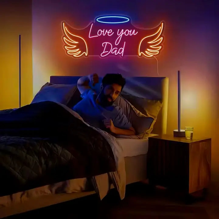 Love You Dad Bedroom Neon Sign