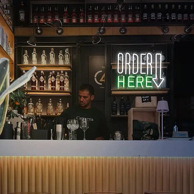 Order Here Bar Neon Sign