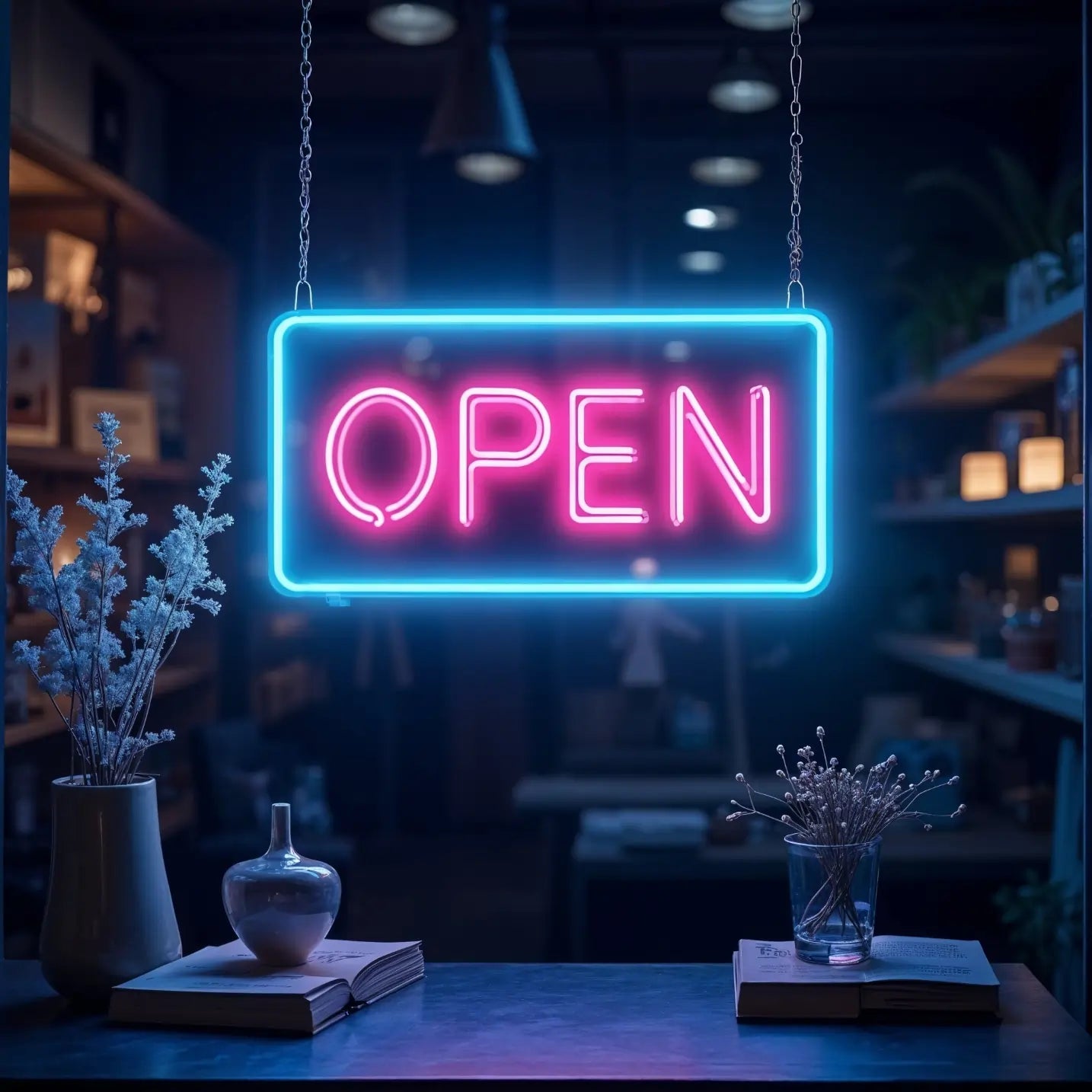 Shop Open Neon Sign