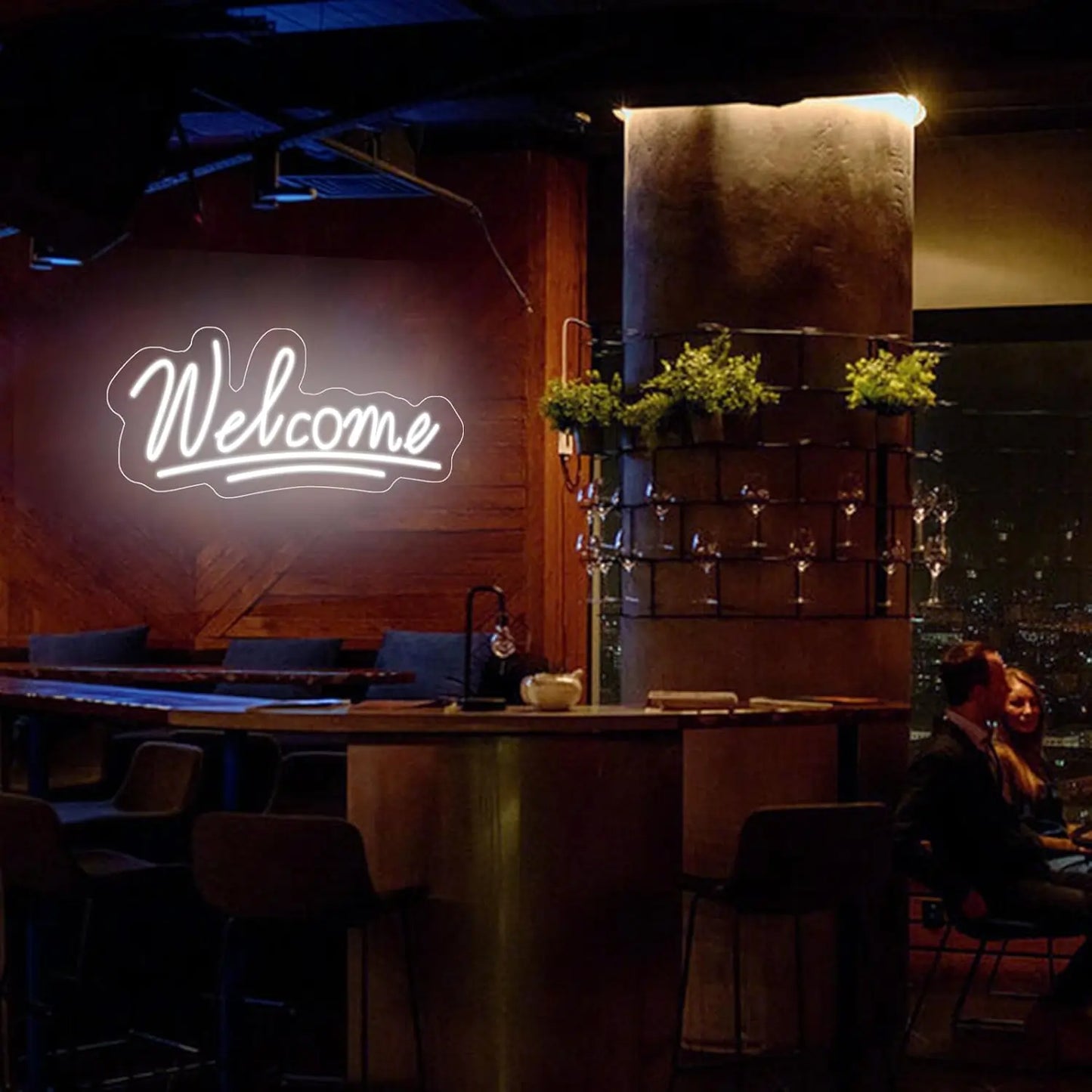Welcome Neon Bar Sign