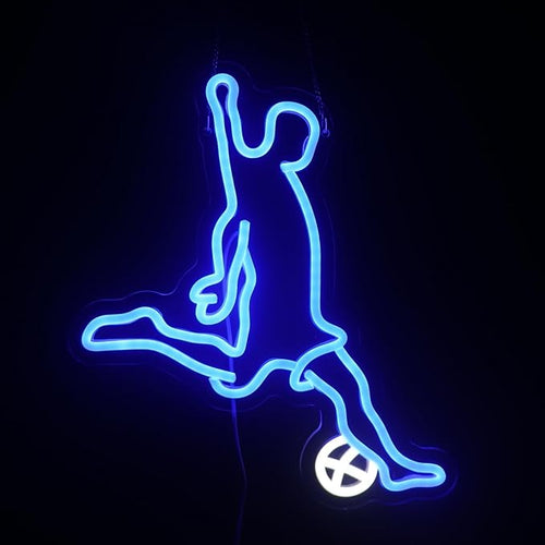 Football Player Sports Neon Sign