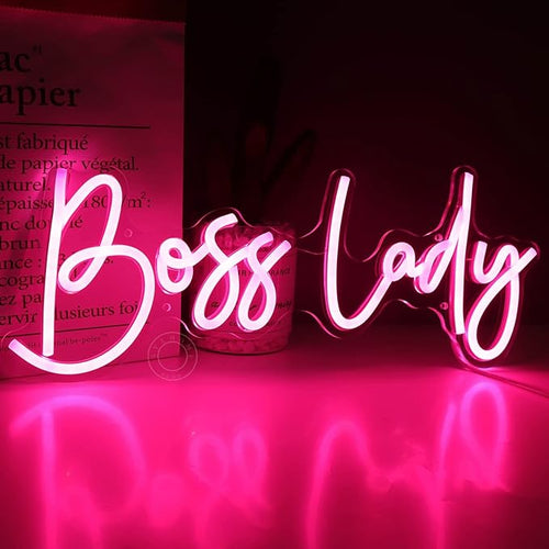 Boss Lady Neon Sign For Office