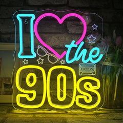 I Love The 90s Neon Sign