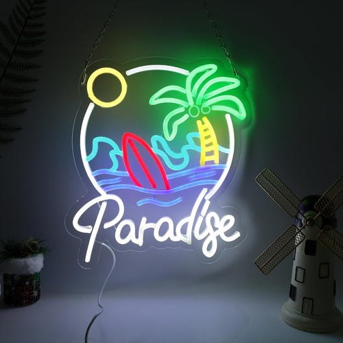 Paradise Beach Neon Sign