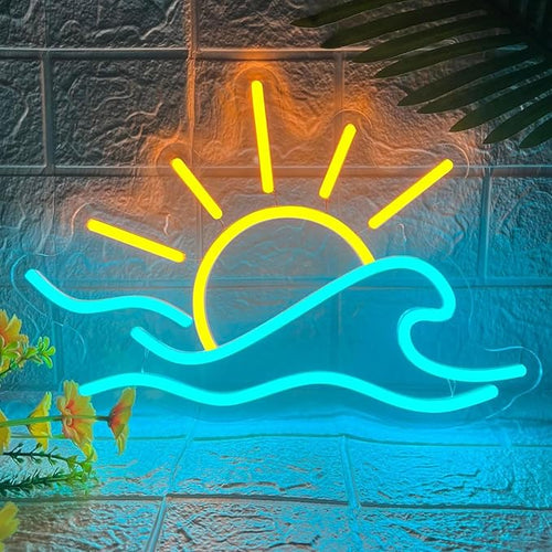 Sun Set Beach Neon Sign