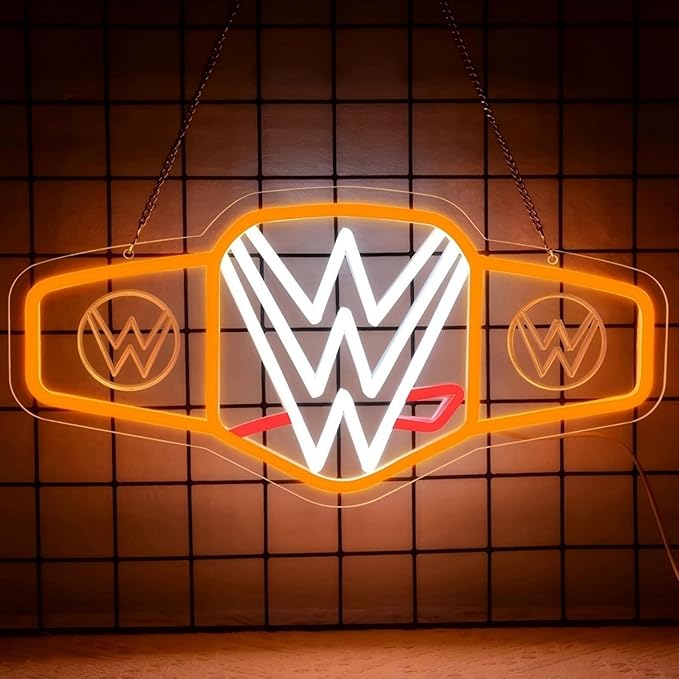 WWE Belt Sports Neon Sign