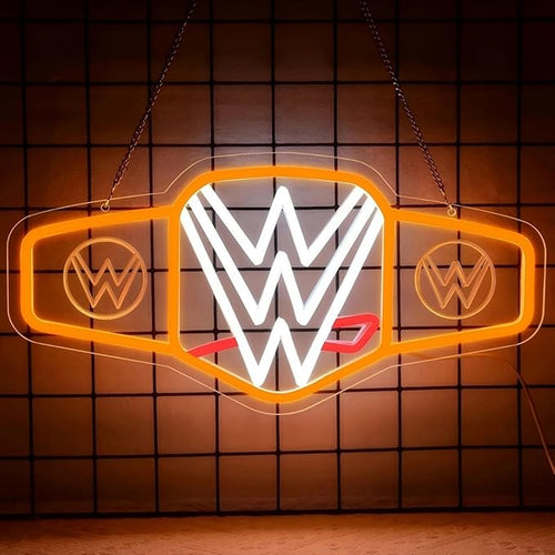 WWE Belt Sports Neon Sign