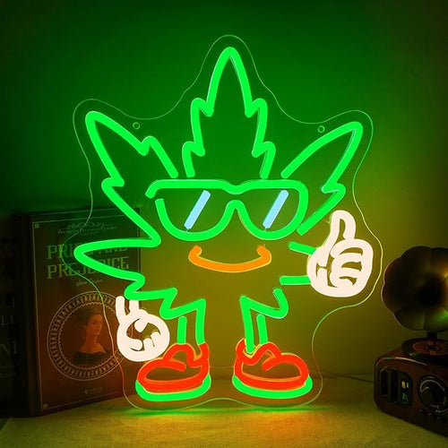 Weed Character Neon Sign