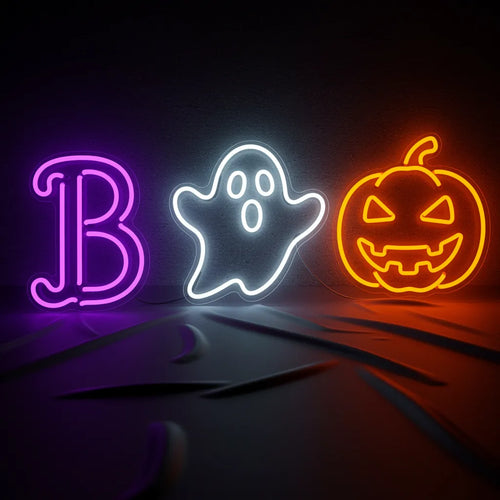 Boo Halloween Neon Sign