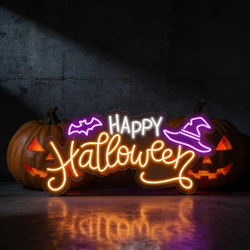 Happy Halloween Neon Sign