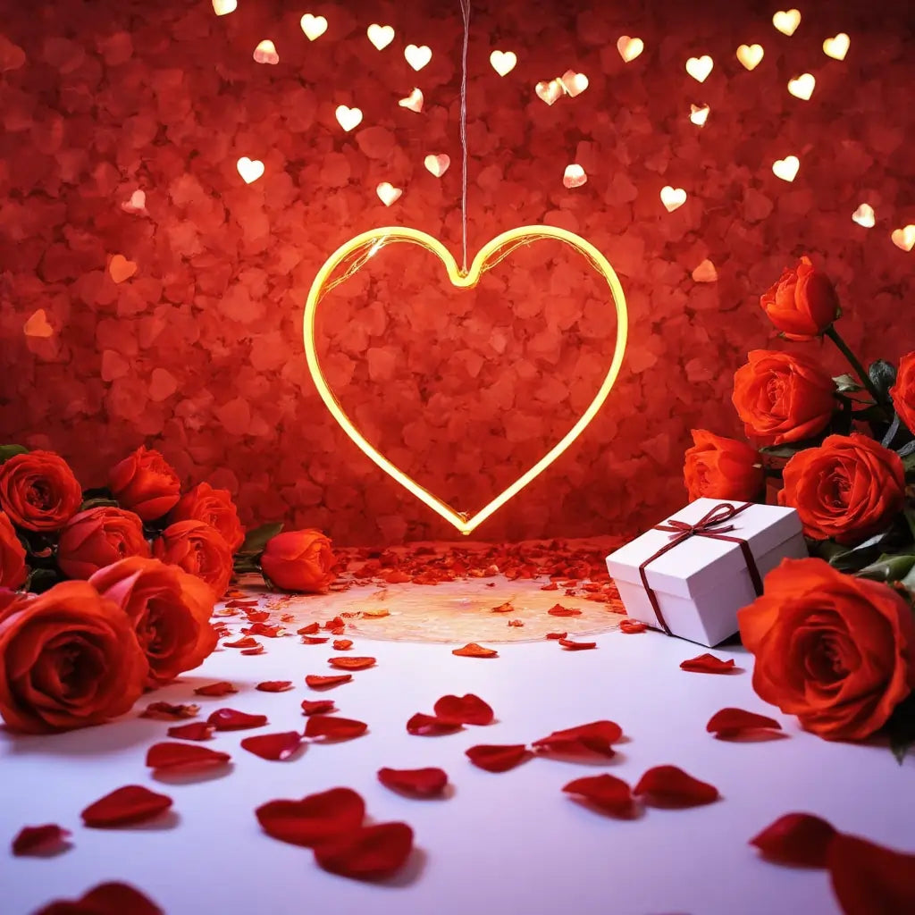 Heart Neon Valentines Day Sign