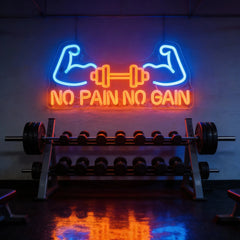 No Pain No Gain Neon Gym Sign