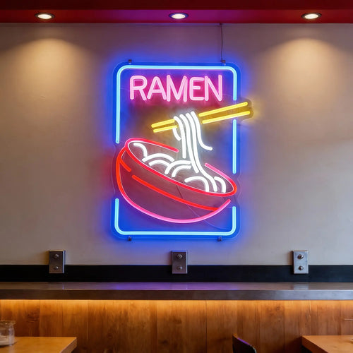 Ramen Noodles Neon Restaurant Sign