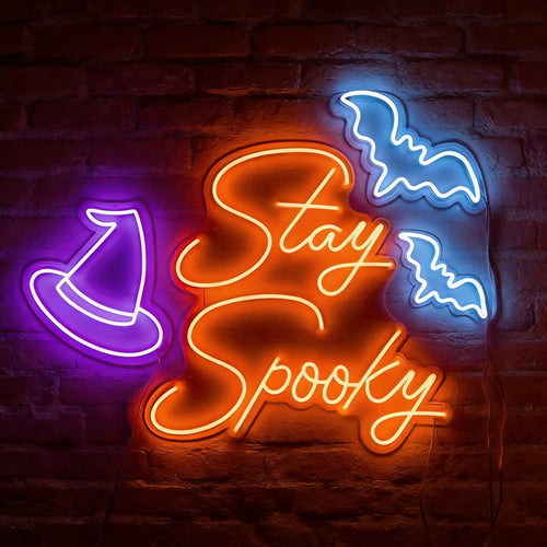 Stay Spooky Halloween Neon Sign
