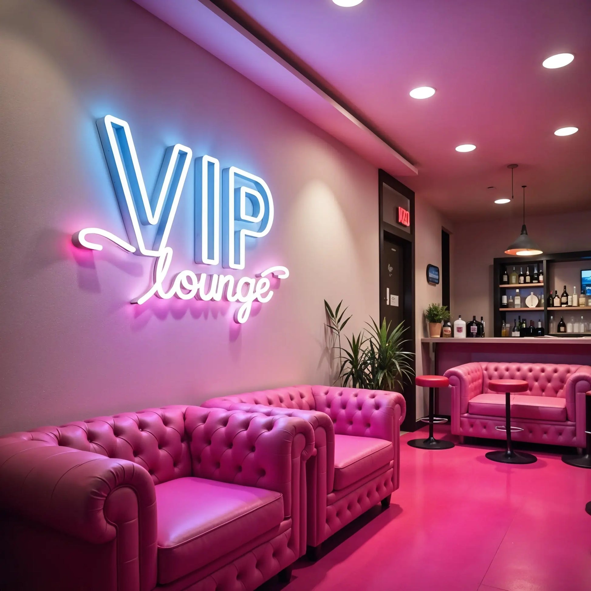 VIP Lounge Bar Neon Sign